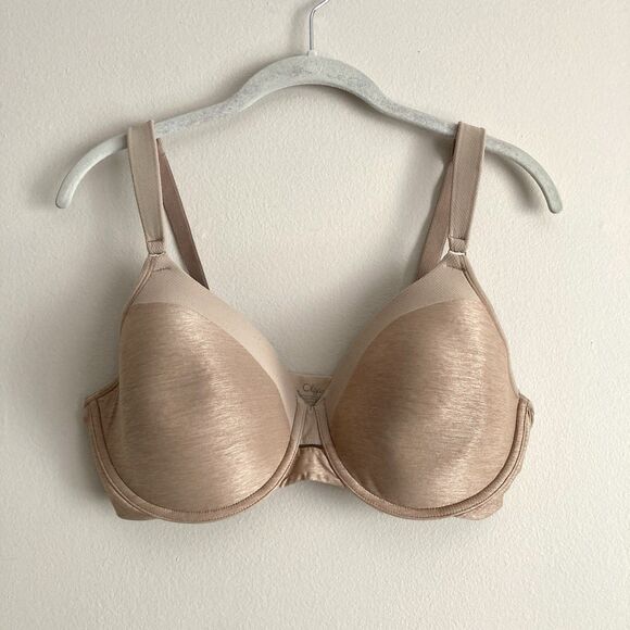 Olga Womens Play It Cool Full Figure Contour Bra Size 36DD Nude Underwire - Picture 1 of 12